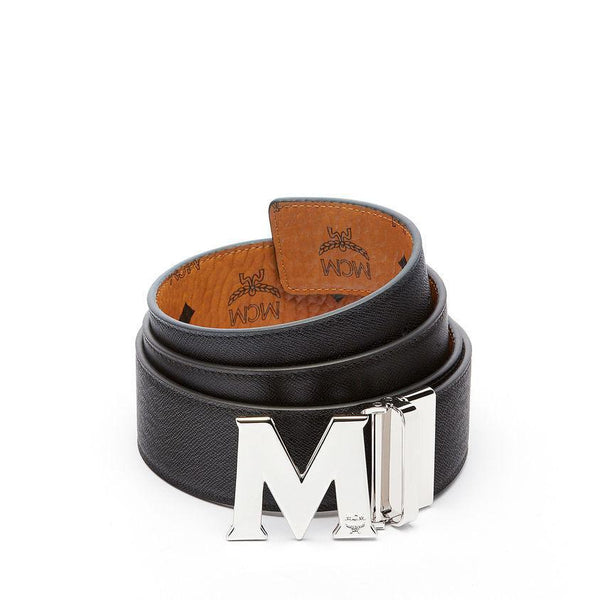MCM Claus Reversible Belt 1.75", Cognac-OZNICO