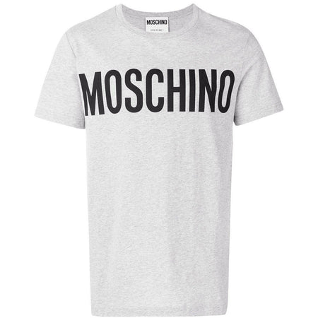 MOSCHINO Men's Textured Logo Belt, Black-Gold