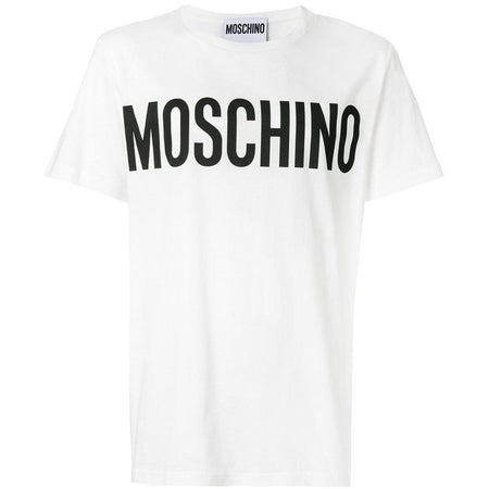 MOSCHINO Logo Patch Polo Shirt, Blue