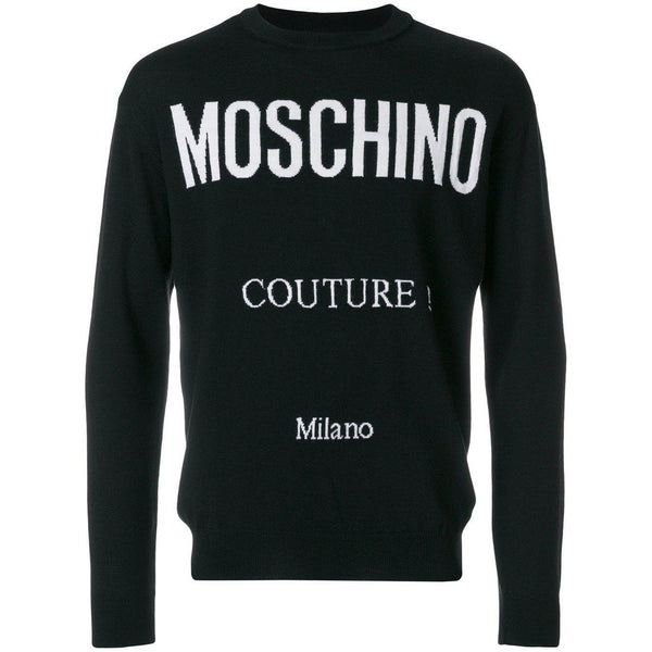 MOSCHINO Couture Milano Sweater, Black-OZNICO