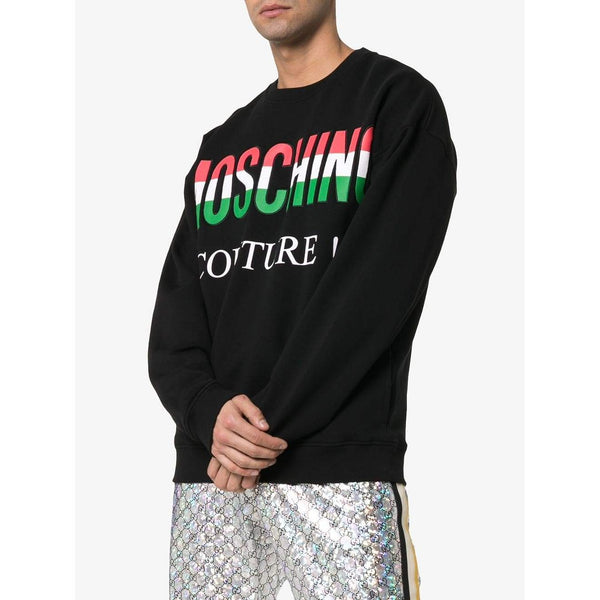 MOSCHINO Couture Sweatshirt, Black-OZNICO