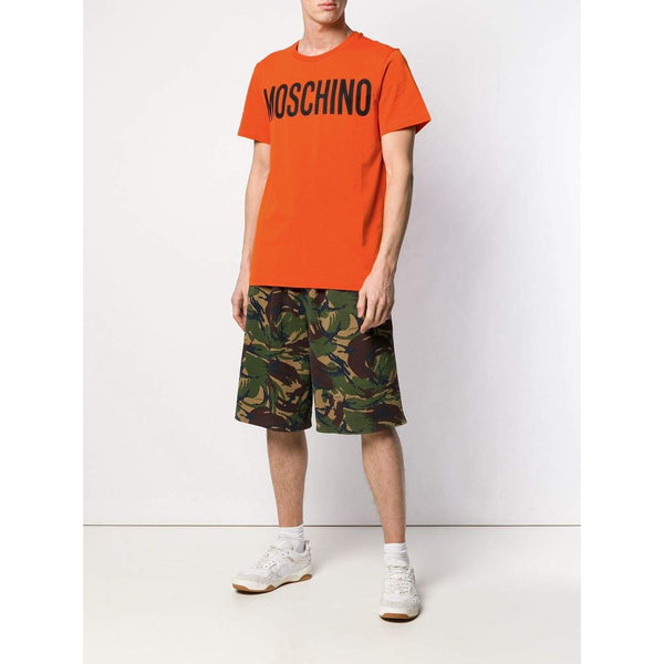 MOSCHINO Logo Print T-Shirt, Orange-OZNICO