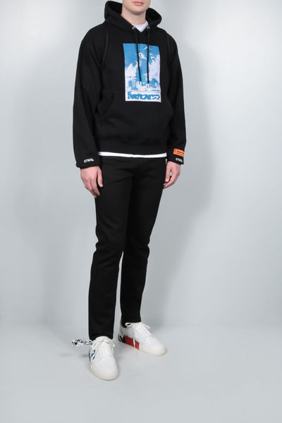 HERON PRESTON HERONS CAPTHCA HOODY, BLACK