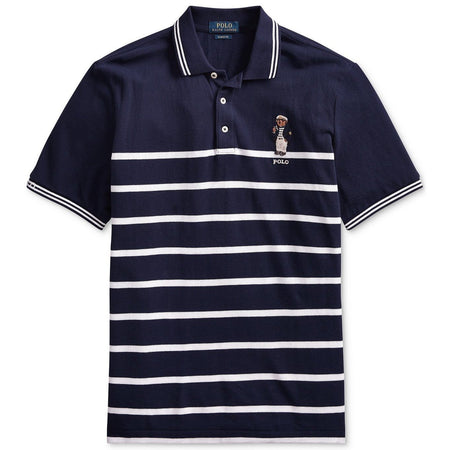 POLO RALPH LAUREN Classic Fit Cotton Rugby Shirt, White/ Multi