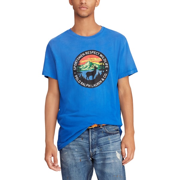 POLO RALPH LAUREN Classic Fit Sportsmen T-Shirt, Blue Saturn – OZNICO