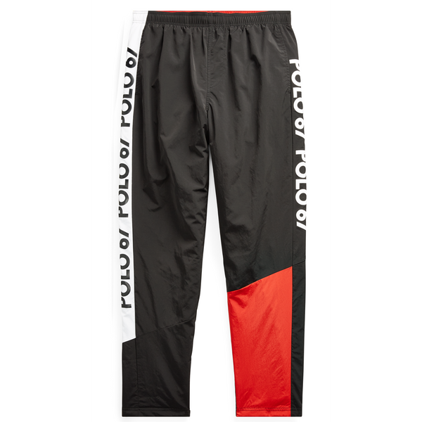 POLO RALPH LAUREN Graphic Track Pant, Black-OZNICO