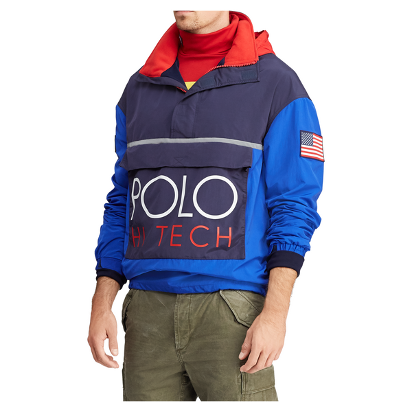 POLO RALPH LAUREN Hi Tech Color-Blocked Pullover, Royal – OZNICO
