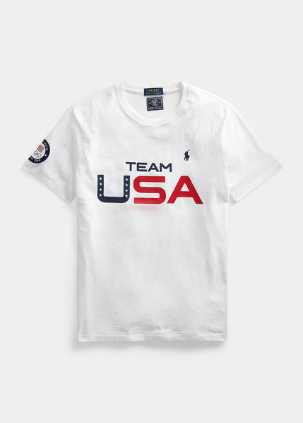 Polo Ralph Lauren Team USA Jersey Graphic T-Shirt, White
