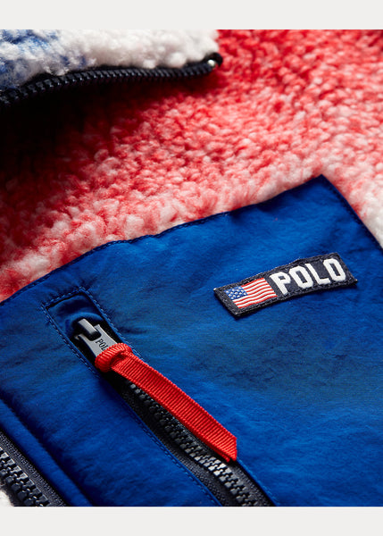 Polo Ralph Lauren Team USA Tie-Dye Pile Fleece Jacket, Multi
