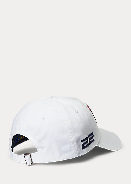 Polo Ralph Lauren Team USA Cotton Chino Ball Cap, White