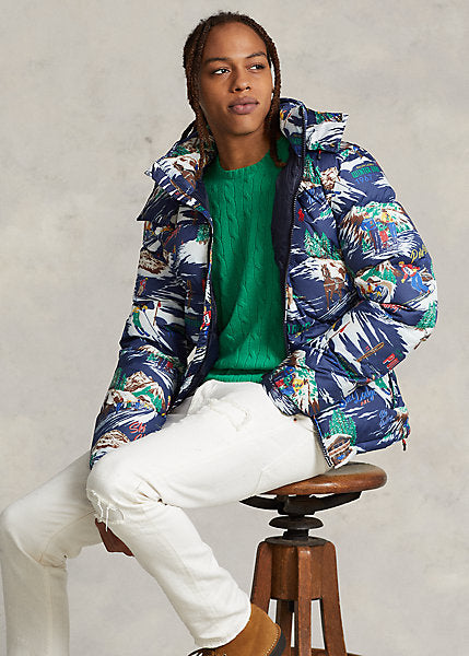 Polo Ralph Lauren Ski-Print Water-Repellent Down Jacket, Polo Snow Traverse