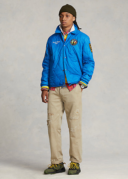 Polo Ralph Lauren Quilted Coach Jacket, Blue