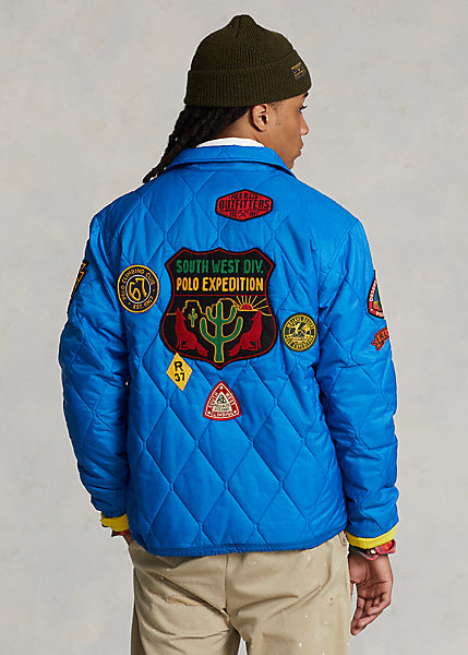 Polo Ralph Lauren Quilted Coach Jacket, Blue