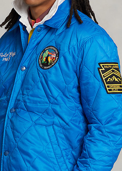 Polo Ralph Lauren Quilted Coach Jacket, Blue