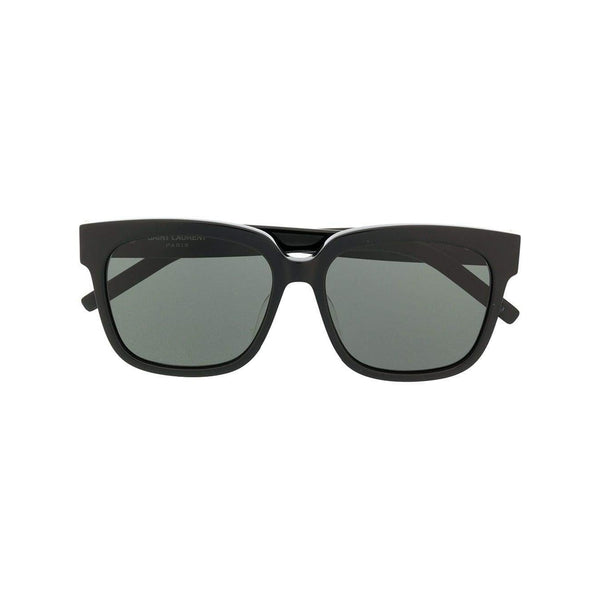 SAINT LAURENT Oversized Square Frame Sunglasses, Black-OZNICO