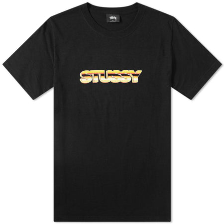 STUSSY Stock S/SL Crew T-Shirt, Black