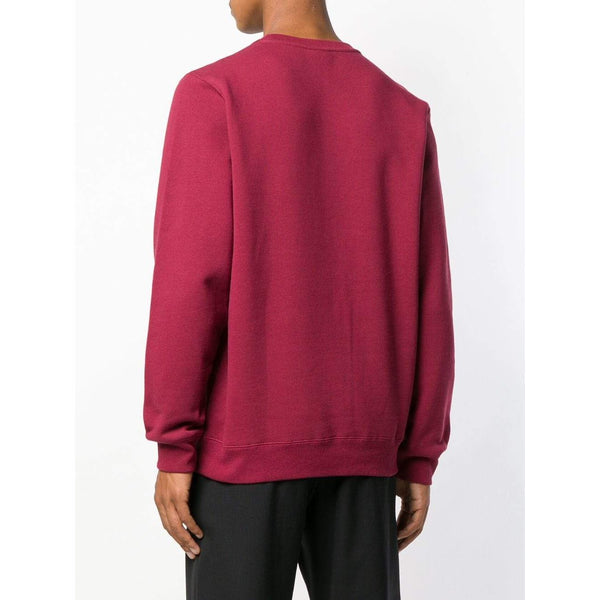 STUSSY Stock Appliqué Crewneck Sweatshirt, Wine-OZNICO