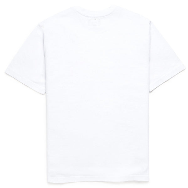 STUSSY Stock S/SL Crew T-Shirt, White-OZNICO