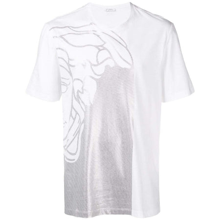 VERSACE COLLECTION Half Medusa Print T-Shirt, White