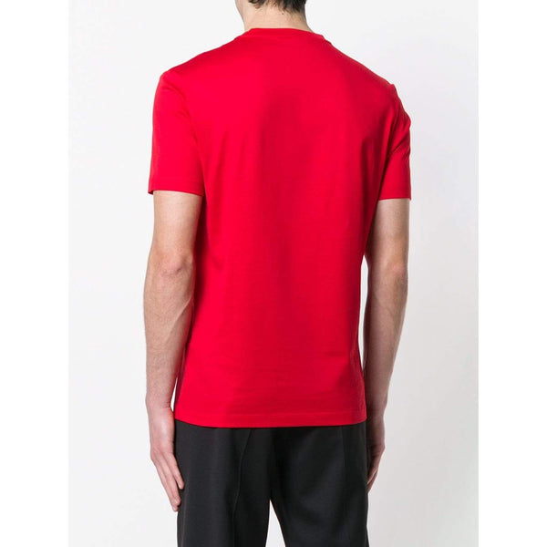 VERSACE Medusa Crystal-Embellished T-Shirt, Red-OZNICO