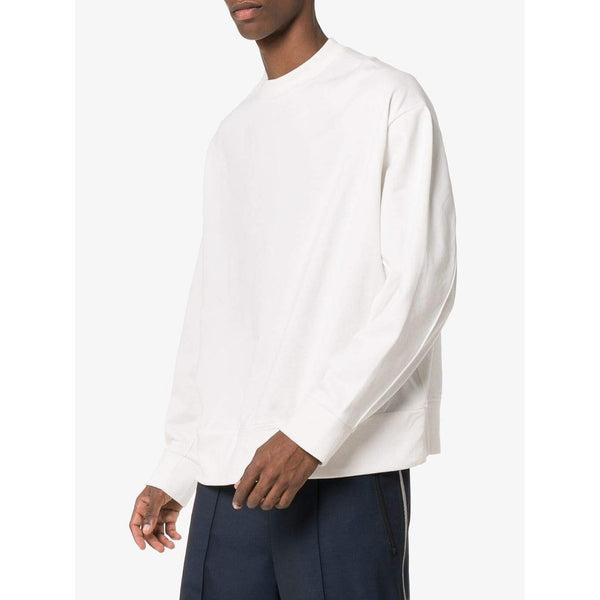 Y-3 Signature Graphic Crewneck Sweatshirt, Core White-OZNICO