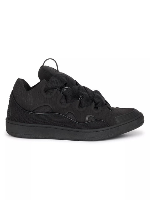 LANVIN CURB SNEAKERS, BLACK