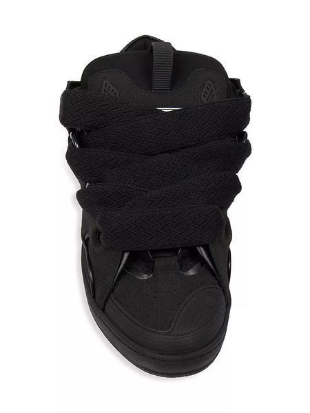 LANVIN CURB SNEAKERS, BLACK – OZNICO