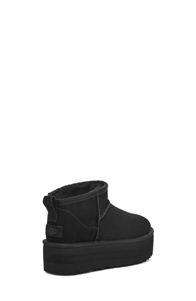 WMNS UGG CLASSIC ULTRA MINI PLATFORM, BLACK