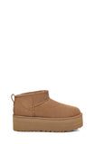 UGG CLASSIC ULTRA MINI PLATFORM, CHESTNUT