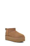 UGG CLASSIC ULTRA MINI PLATFORM, CHESTNUT