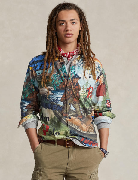 Polo Ralph Lauren Classic Fit Expedition-Print Workshirt, Multi