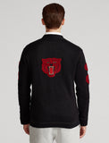 Polo Ralph Lauren Cotton Letterman Cardigan, Black