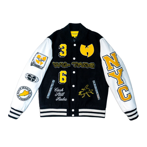 SHAOLIN VARSITY JACKET, BLACK