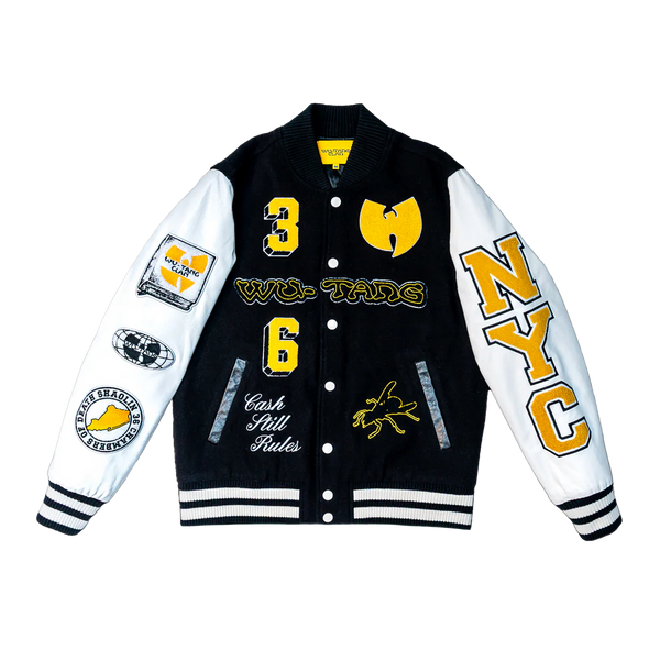 SHAOLIN VARSITY JACKET, BLACK