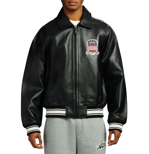AVIREX ICON JACKET, BLACK