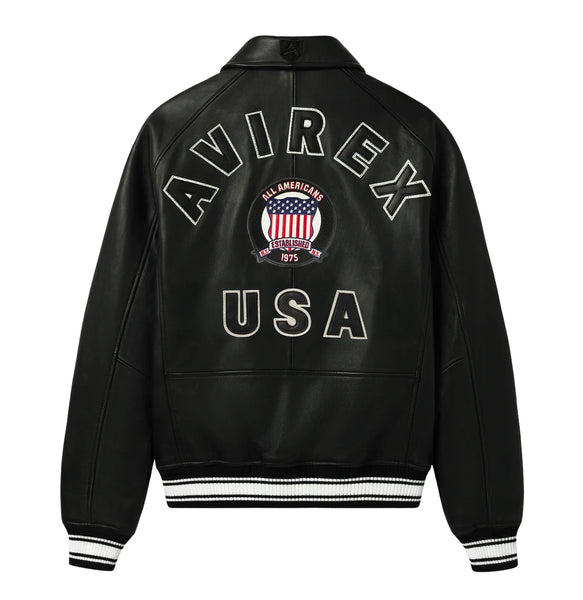 AVIREX ICON JACKET, BLACK