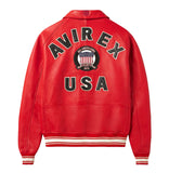 AVIREX ICON JACKET, SALVAGE RED