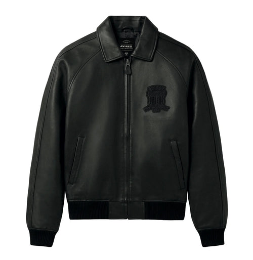 AVIREX ICON JACKET, TRIPLE BLACK