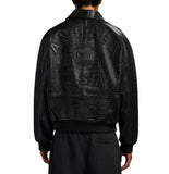 AVIREX LIMITED EDITION CROC ICON JACKET,BLACK