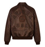 AVIREX LIMITED EDITION CROC ICON JACKET, ESPRESSO