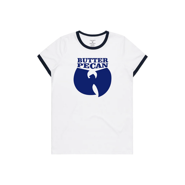 Wu-Tang Butter Pecan Ringer Tee, BLUE