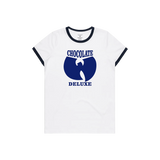 Wu-Tang Chocolate Deluxe Ringer Tee, BLUE