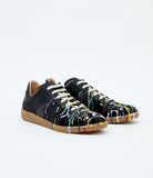 Maison Margiela Replica Paint Splatter Sneaker, Black