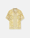 VERSACE BAROCCO SILK SHIRT, Yellow+Print