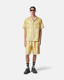 VERSACE BAROCCO SILK SHIRT, Yellow+Print