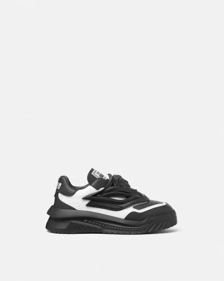 LANVIN CURB SNEAKERS, SILVER/BLACK