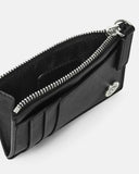 VERSACE MEDUSA CARD HOLDER, Black+Silver