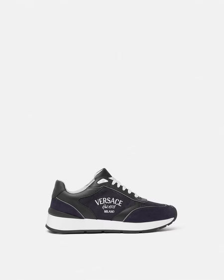 VERSACE Greek Key Contrast Running Shoes