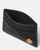 VERSACE MEDUSA BIGGIE CARD HOLDER, Black+Gold