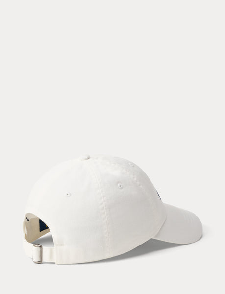 Polo Ralph Lauren Crest-Embroidered Twill Ball Cap, White